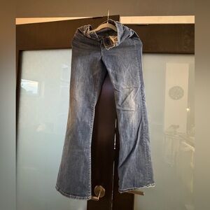 Able Women's Flare Jeans in Denim Blue